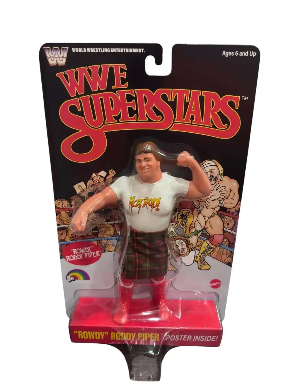 WWE Mattel Superstars LJN Series 3 “Rowdy” Roddy Piper Black Card Chase